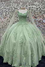 Francesca | Elegant Sage Green Quinceanera Dress - Stunning Sweet 16 Dress! - Sage - PromDressClub