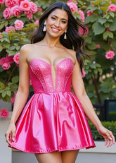 Hatshepsut | Step into the Spotlight: Effortless Fuchsia Homecoming Dresses for Unforgettable Nights - Fuchsia - PromDressClub