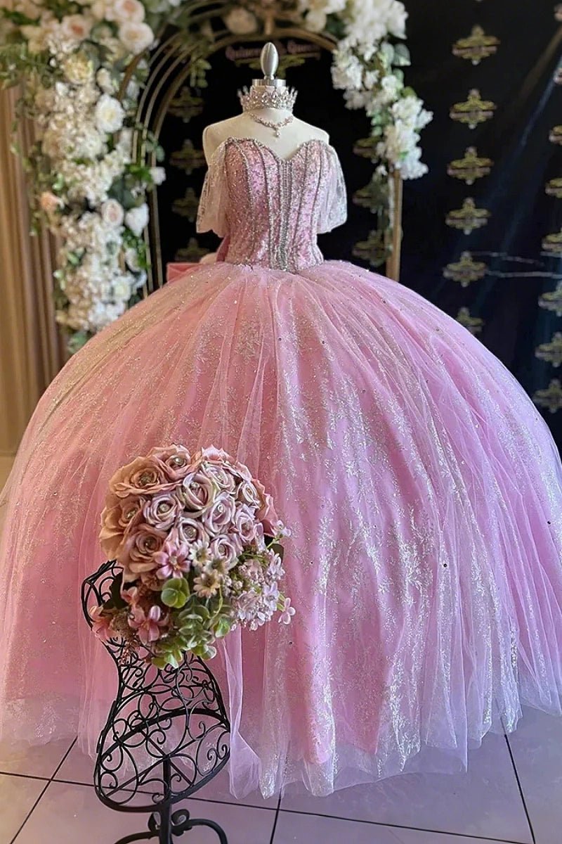 Katrina | Step Into Elegance with Pink Quince Dresses Featuring a Statement Bow - Pink - PromDressClub