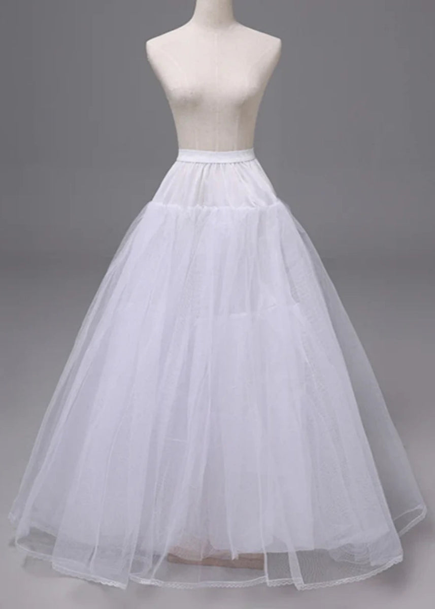 Timeless Black and White Petticoats Elevate Prom Dress Silhouettes - White - PromDressClub