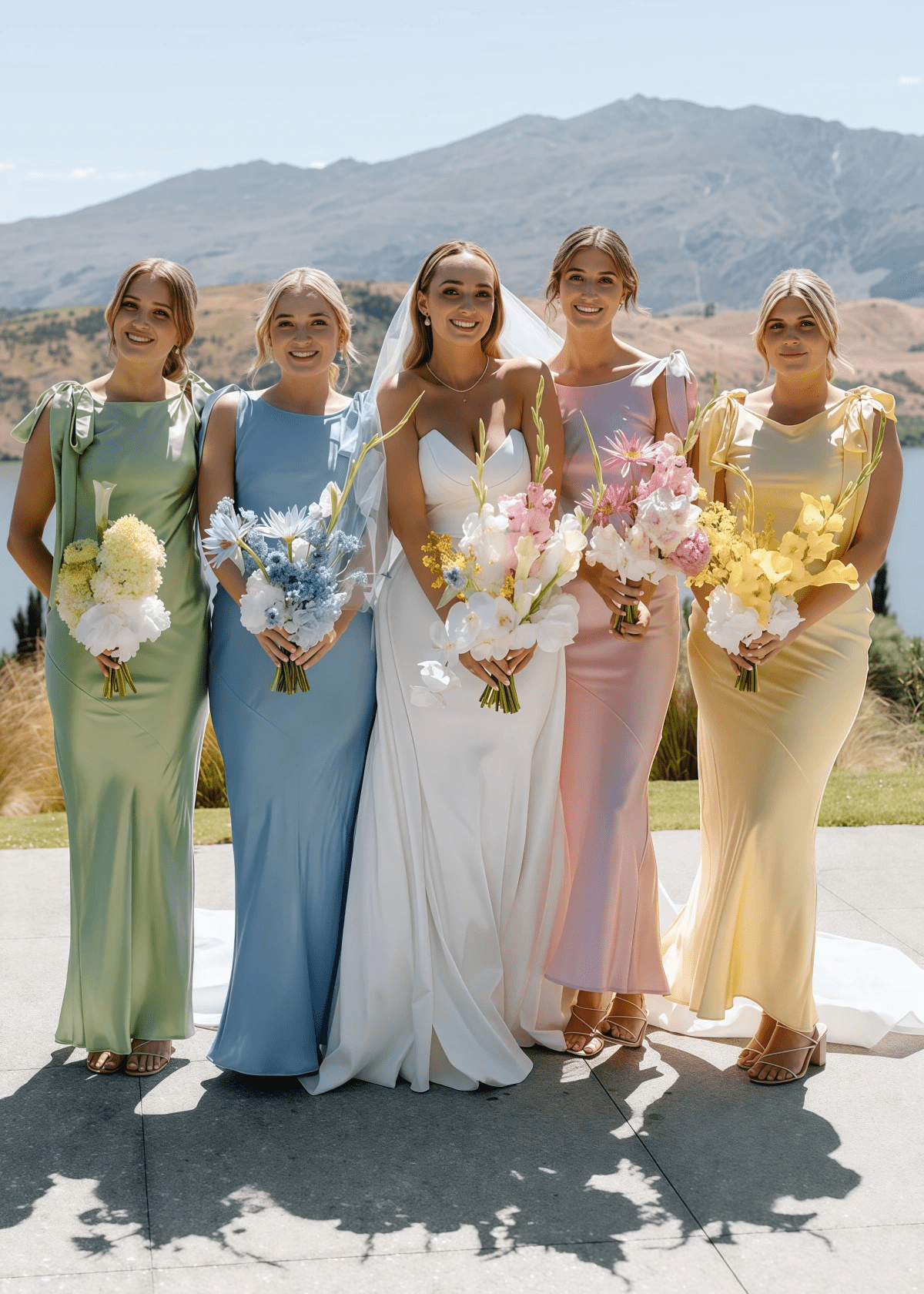 Wanda | Chic Sheath Backless Sage Green Satin Midi Bridesmaid Dress with Slit - Price #price_variant_lowest# - Sage - PromDressClub