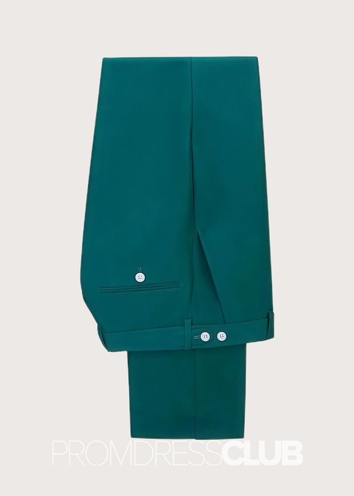 Adrian |Green Prom Suits For Men With Fashion Peaked Lapel Outsfits | Two Pieces Bespoke Men Suits - Price #price_variant_lowest# - 34 - PromDressClub