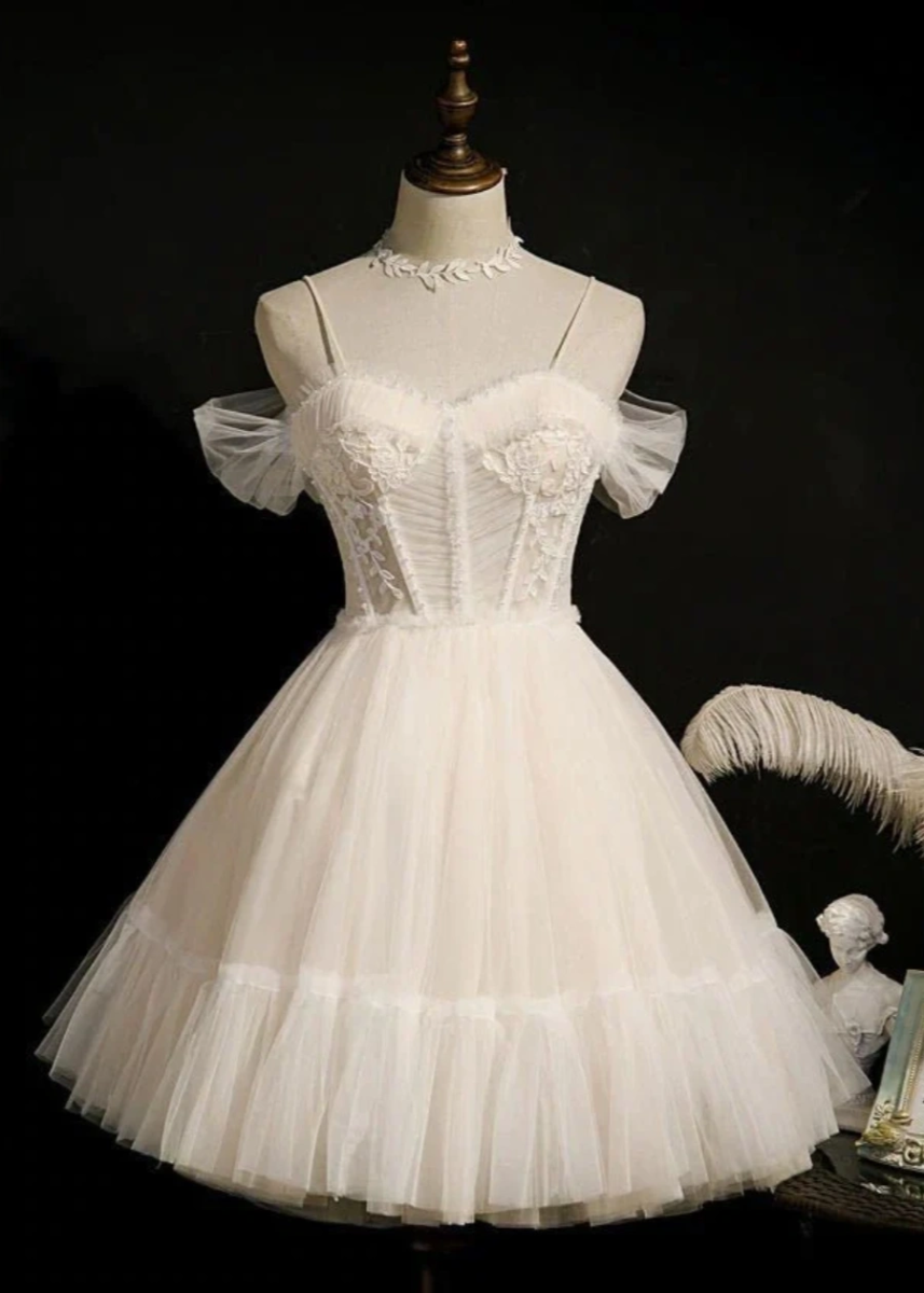 Azurael | Sparkle in Light Purple Homecoming Dress with Bow - White - PromDressClub