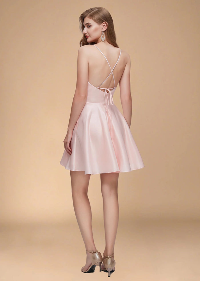 Belphoebe | Discover the Perfect Pink Homecoming Dress for Your Memorable Night - Light Pink - PromDressClub