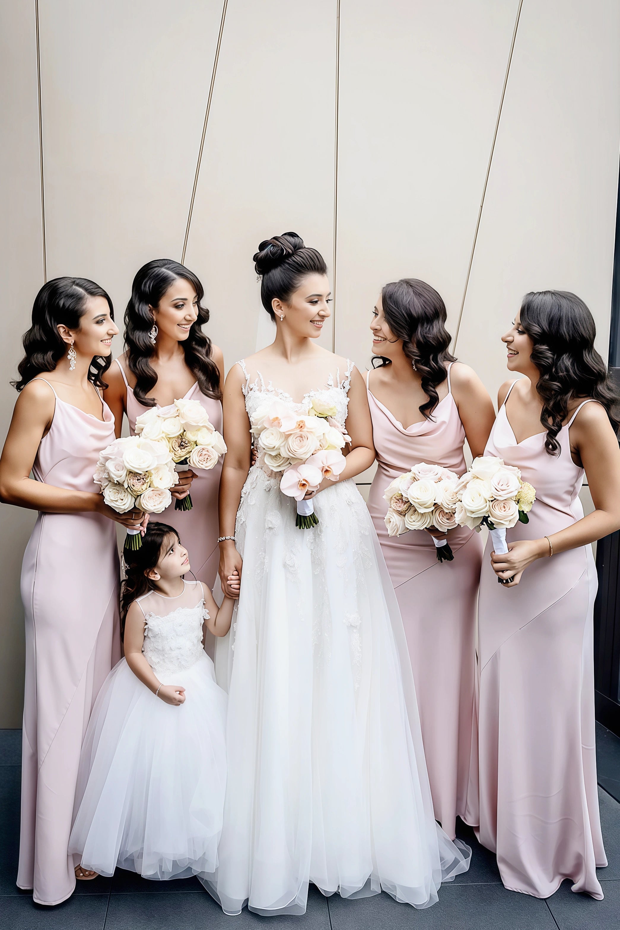 Bess | Exquisite Refinement Sheath Light Pink Chiffon Maxi Bridesmaid Dress with Spaghetti Straps and Cowl Neck - Light Pink - PROMDRESS Club