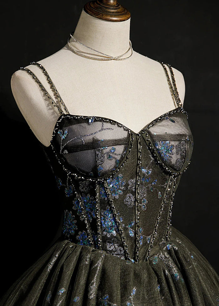 Circe | Unleash Drama with Floral Black Homecoming Dress - Black Floral - PromDressClub