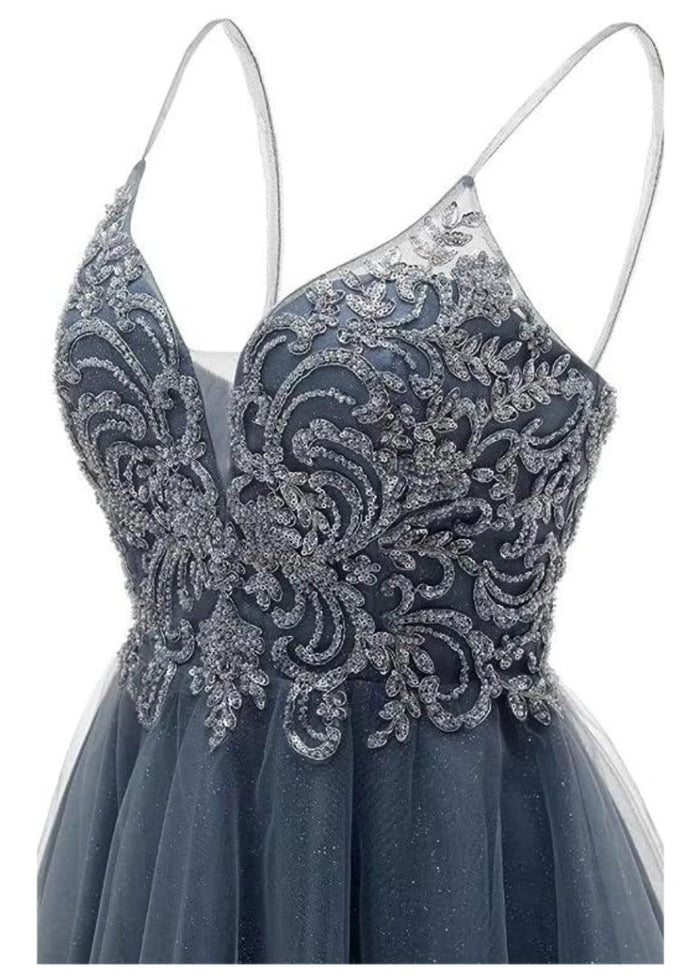 Clarentine | Discover the Perfect Dusty Blue Homecoming Dress for Your Big Night - Dusty Blue - PromDressClub