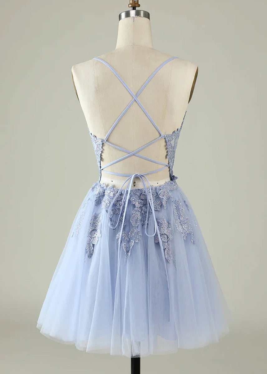 Deledda | Discover Your Dream Rose Gold Homecoming Dress - Sparkle in Style! - Lavender - PromDressClub