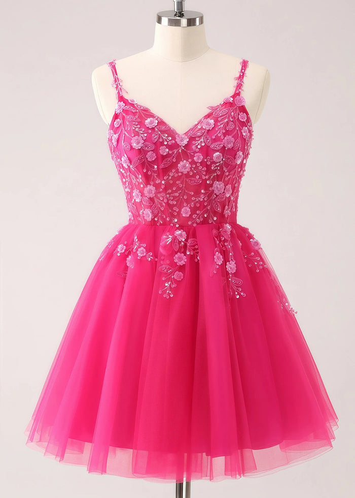 Etheldreda | Royal Blue Homecoming Dress: Unforgettable Elegance for Your Special Night - Fuchsia - PromDressClub