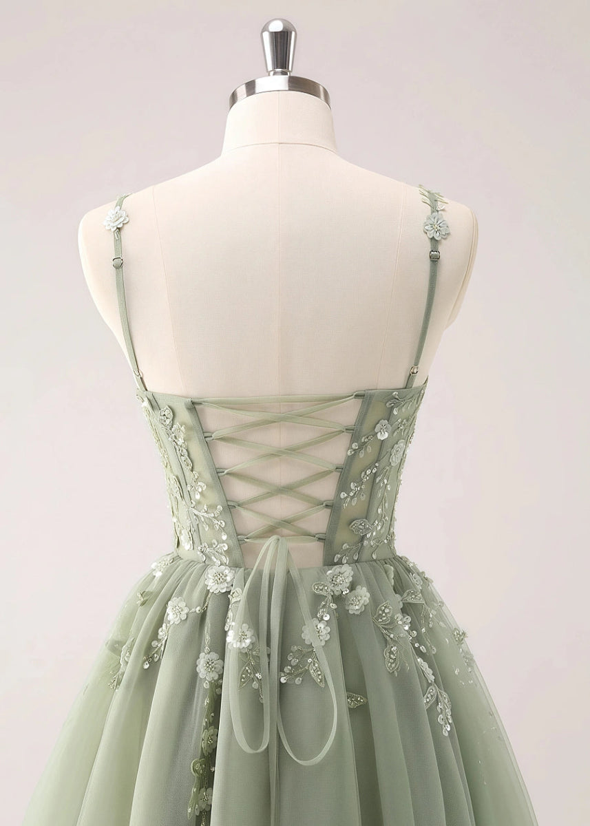 Etheldreda | Royal Blue Homecoming Dress: Unforgettable Elegance for Your Special Night - Sage - PromDressClub