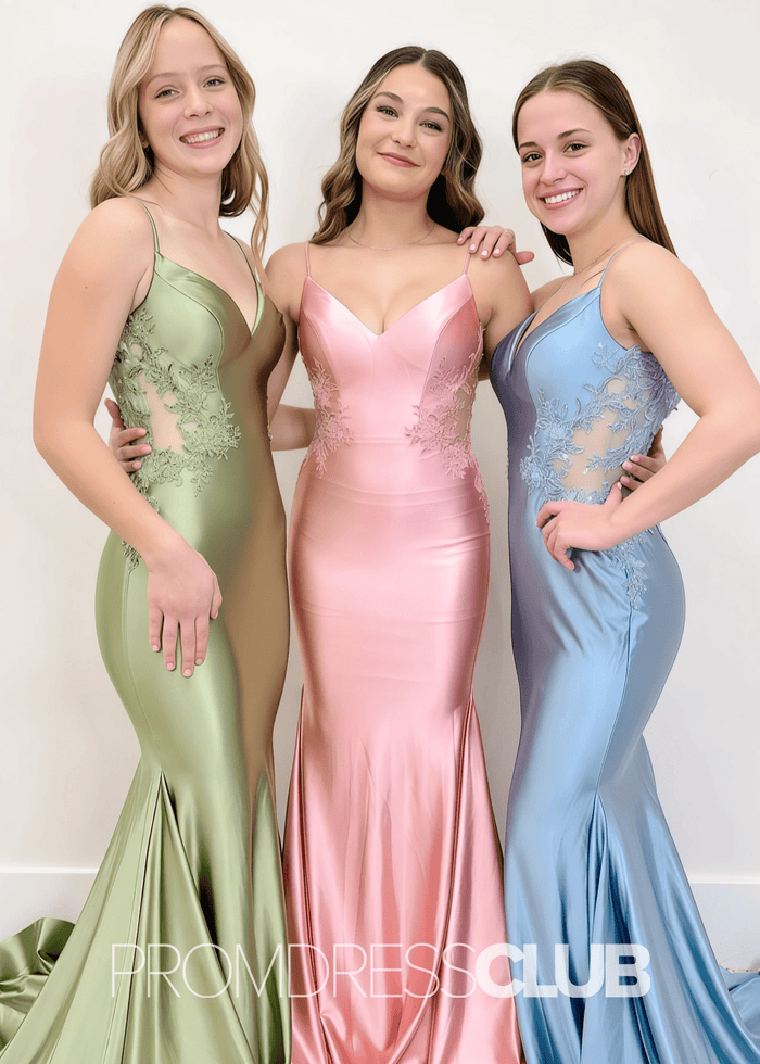 Frederica | Plus Size Sage Green Prom Dresses Long Mermaid Sweetheart with Openwork Lace - Light Pink - PromDressClub