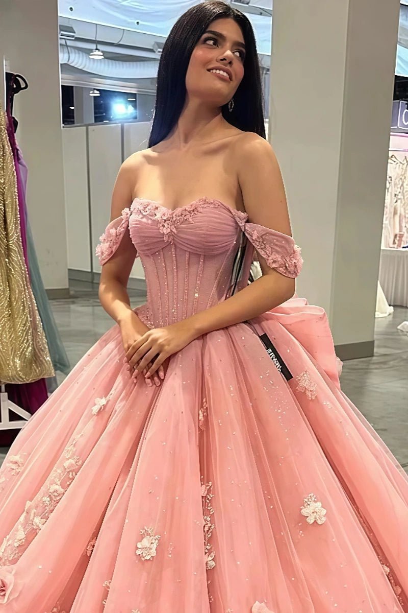 Harriet | Beautiful Elegant Pink Quinceanera Dresses for Unforgettable Moments - Pink - PromDressClub
