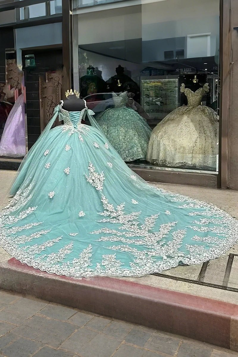 Hazel | Stunning Gorgeous Mint Green Quince Dresses for Unforgettable Celebrations - Mint Green - PromDressClub