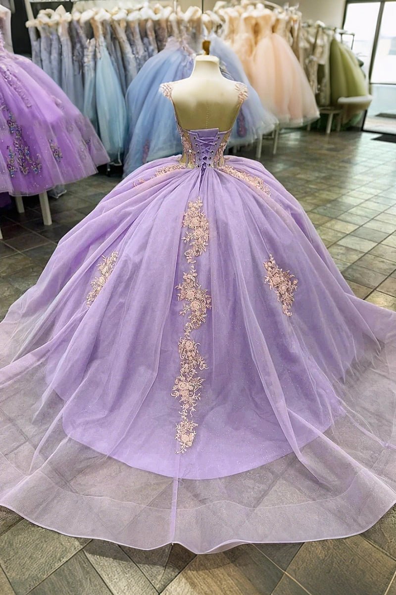 Heather | Gorgeous Light Purple Quince Dresses for Unforgettable Celebrations - Light Purple - PromDressClub