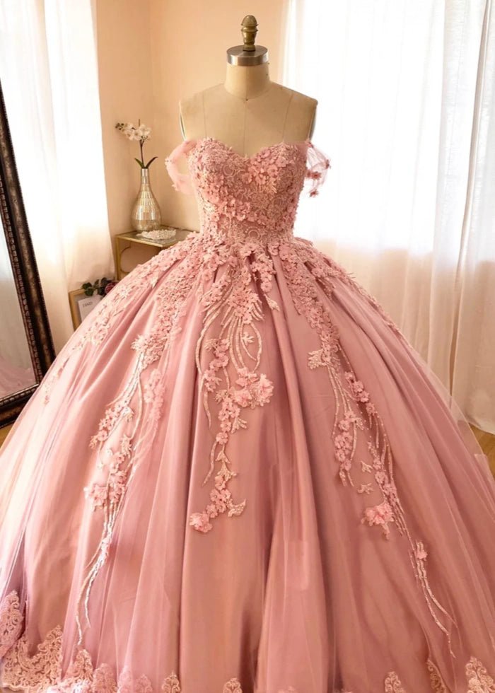 Hope | Beautiful Pink Quince Dresses for Memorable Celebrations - Pink - PromDressClub