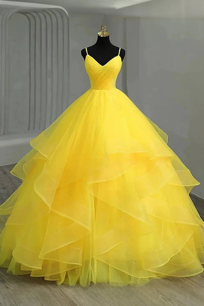 Irene | Beautiful Yellow Quinceanera Dresses for Memorable Occasions - Yellow - PromDressClub