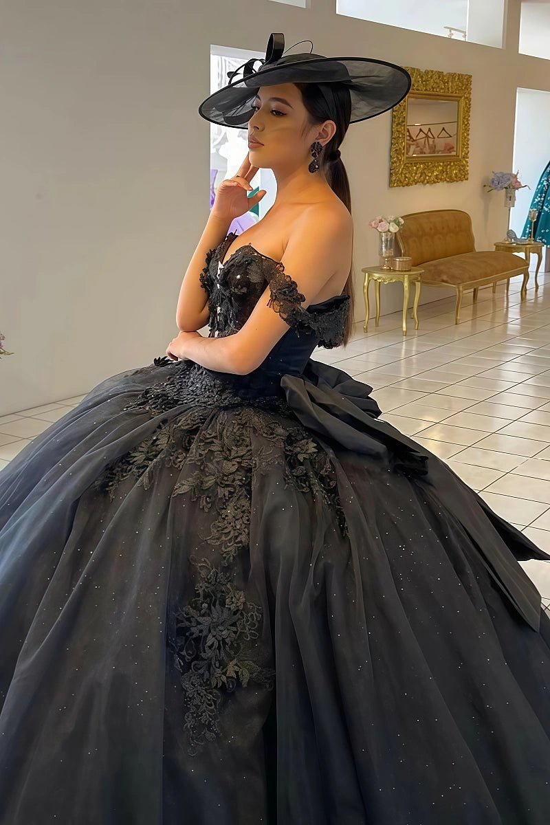 Jade | Gorgeous Black Quinceanera Dresses for Memorable Events - Black - PromDressClub