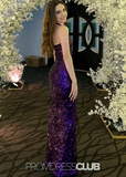 Kama | Mermaid Halter Dark Purple Sequin Long Prom Dress - Dark Purple - PROMDRESS Club