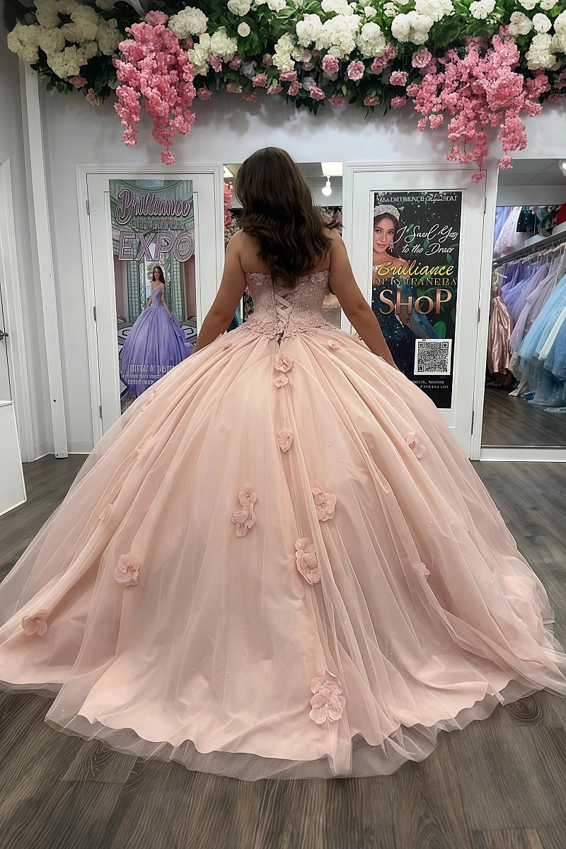 Kimberly | Slay Your Sweet 16 in Stunning Pink Quince Dresses - Light Pink - PromDressClub