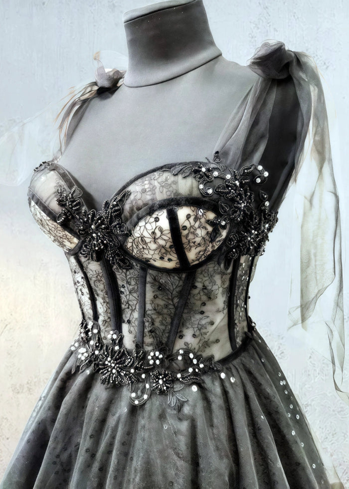 Lara | Elegant Black Tie Wedding Guest Dresses - Luxurious & Comfortable - Black - PromDressClub