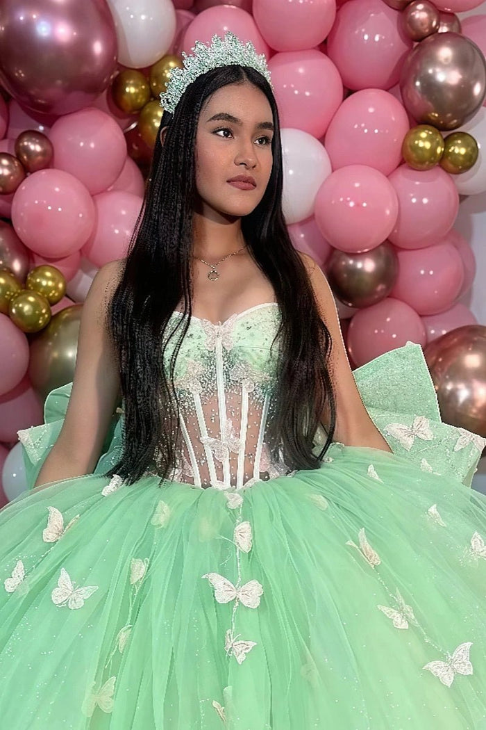 Layla | Discover Your Dream Mint Green Quinceañera Dress – Style & Comfort Combined - Mint Green - PromDressClub