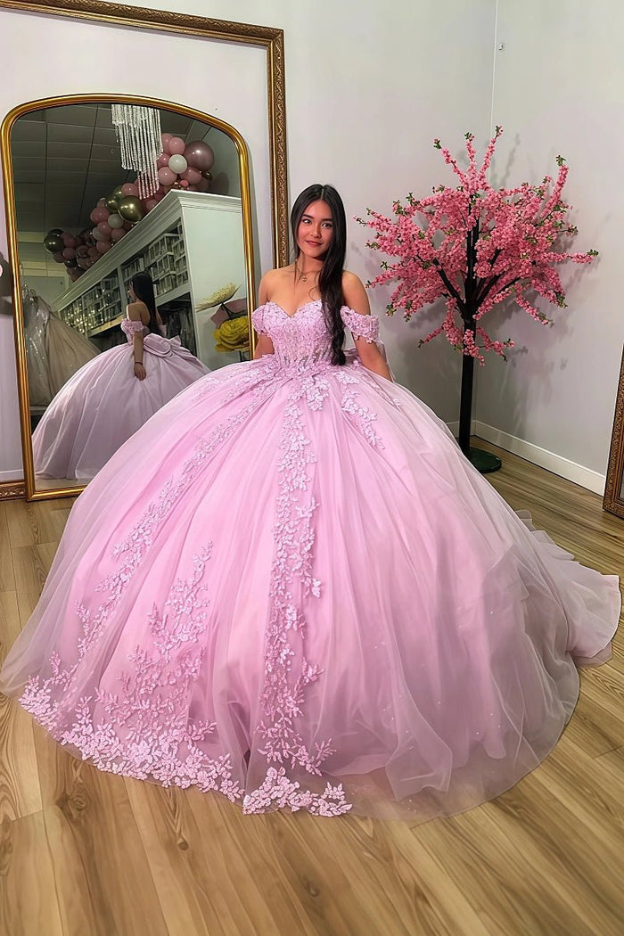 Lucia | Discover Your Dream Pink Quince Dress - Effortless Elegance for Every Princess - Light Pink - PromDressClub