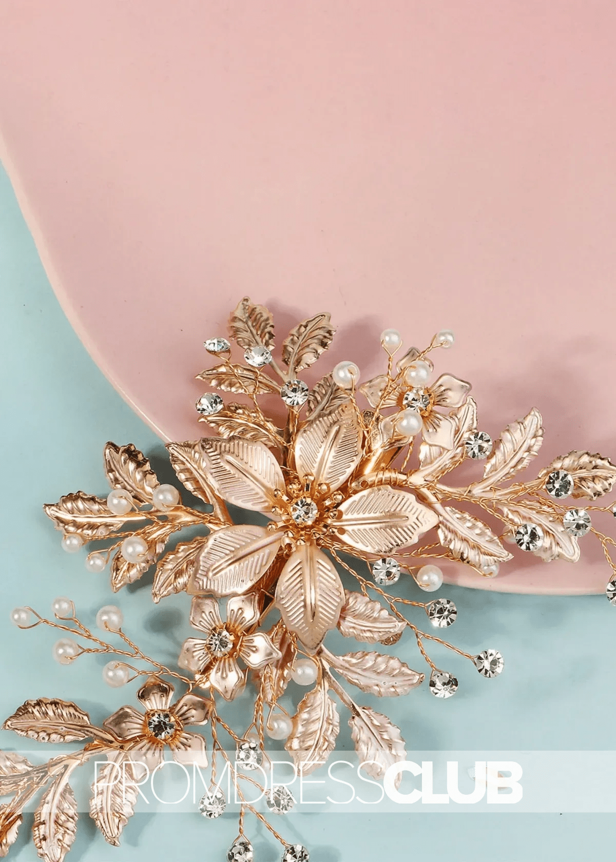 Luxury Accessories Gold Versatile Hairpin With Metal Flower - Price #price_variant_lowest# - Gold - PromDressClub