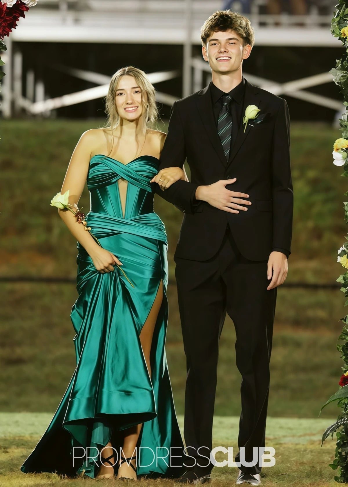 Marcia | Trumpet Mermaid Royal Blue Long Formal Dress Near Me - Emerald Green - PROMDRESS Club