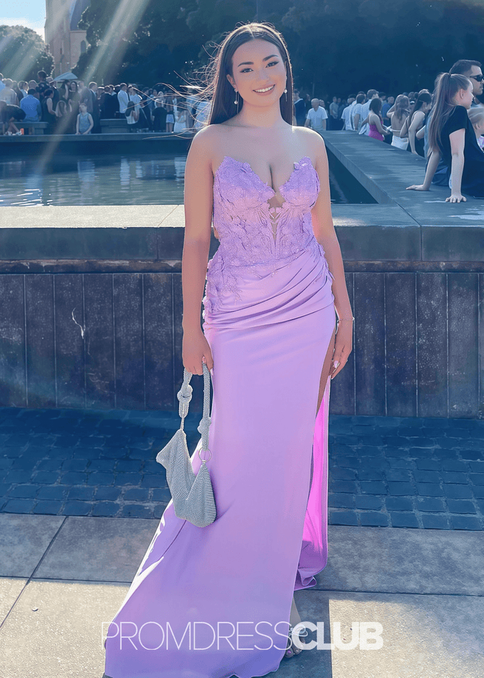 Marjorie | Mermaid Plus Size Red Long Prom Dress Stores Near Me - Price #price_variant_lowest# - Lilac - PromDressClub