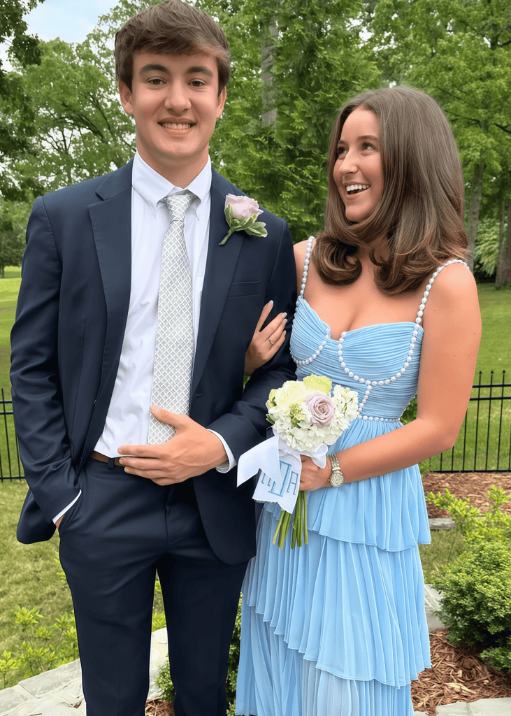 club dress stores near me Martha | A Line Light Blue Midi Prom Color:Pink as Pics fast sewing project How to tie: Draped Austin texas