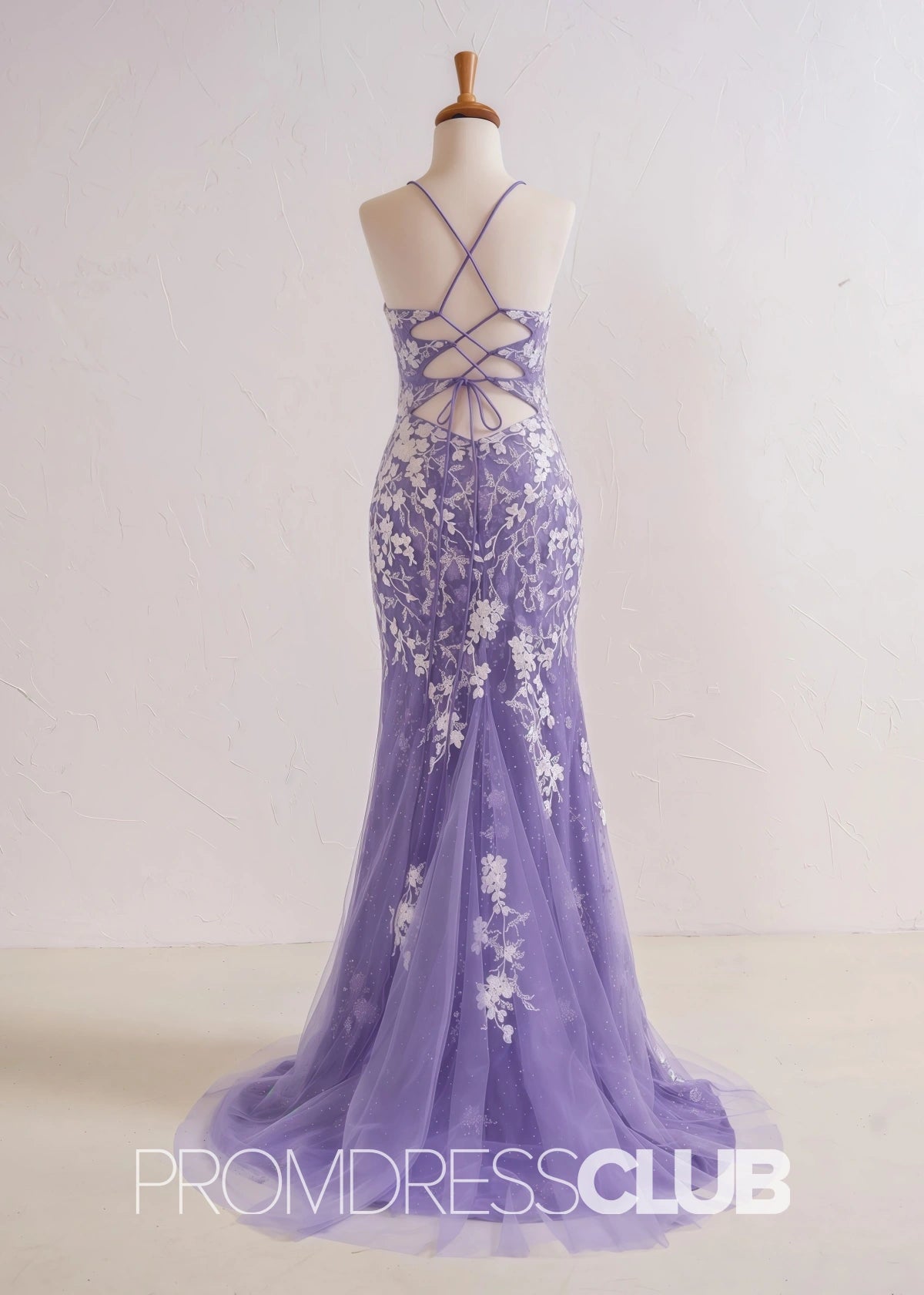 Sabrina |Red Long Prom Dresses Stores Near Me With Mermaid V Neck Appliques Beading - Lilac - PromDressClub