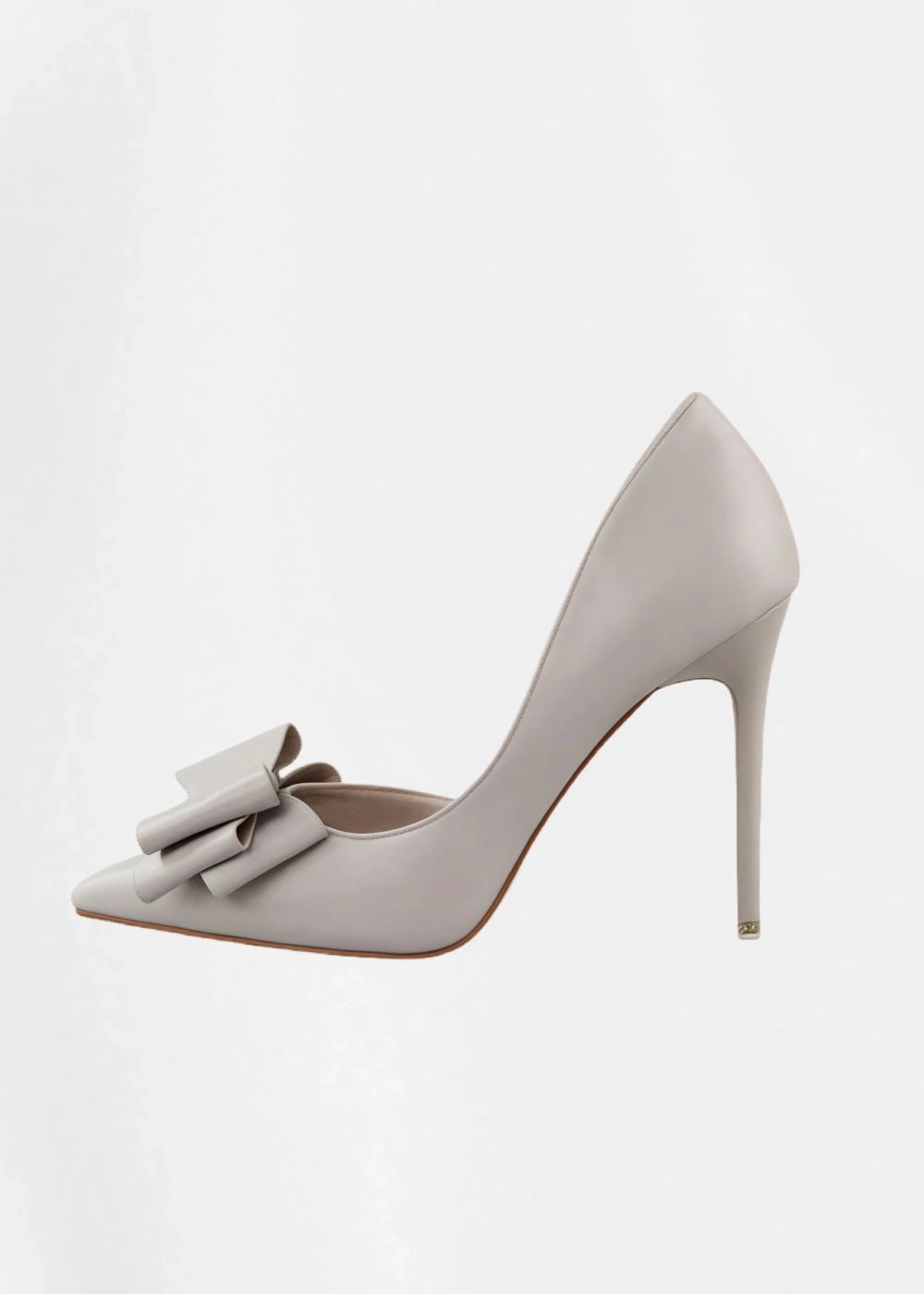 Stylish Light Blue and Pink High Heels Prom Shoes with Bow Detail – Perfect for Every Elegant Occasion! - Grey - PromDressClub