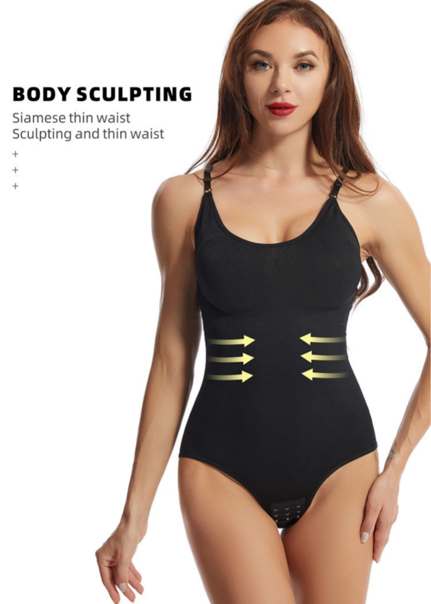 Ultimate Best Shapewear for Back Fat Smoothing and Booty Lifting in Black and Neutral - Black - PromDressClub