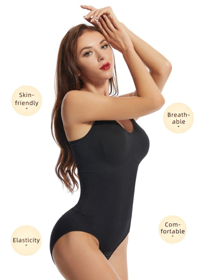 Ultimate Best Shapewear for Back Fat Smoothing and Booty Lifting in Black and Neutral - Black - PromDressClub