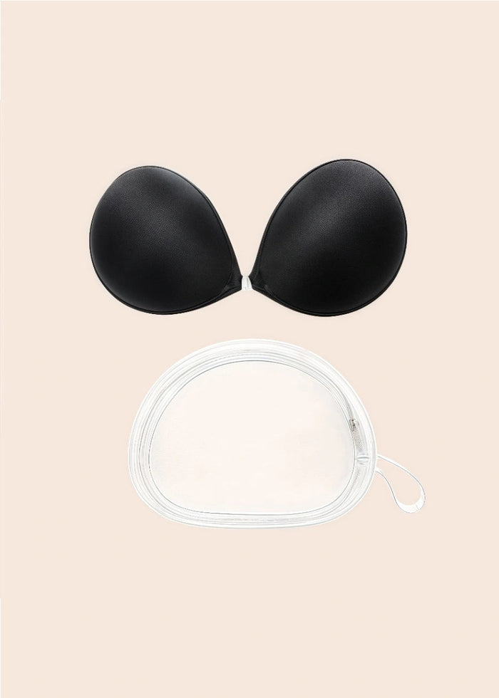 Ultra - Comfortable Silicone Bras Black and Nude Essentials for Effortless Style - Black - PromDressClub